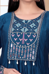 Nayantara Dress Set - Combo Dress With Dupatta