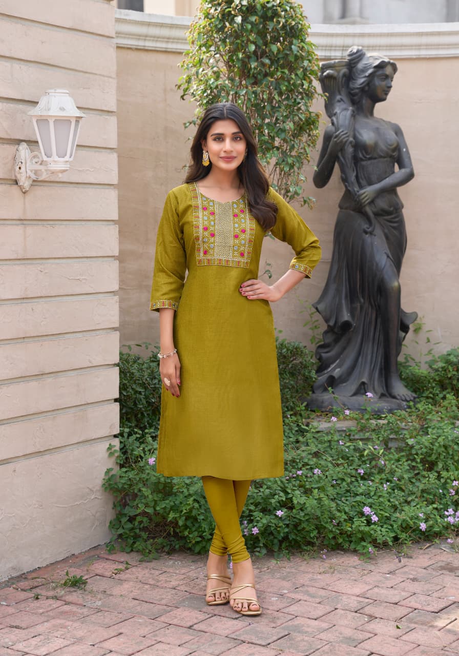 Elegant Maroon Cotton Kurti with Embroidered Neckline – Single Piece Top