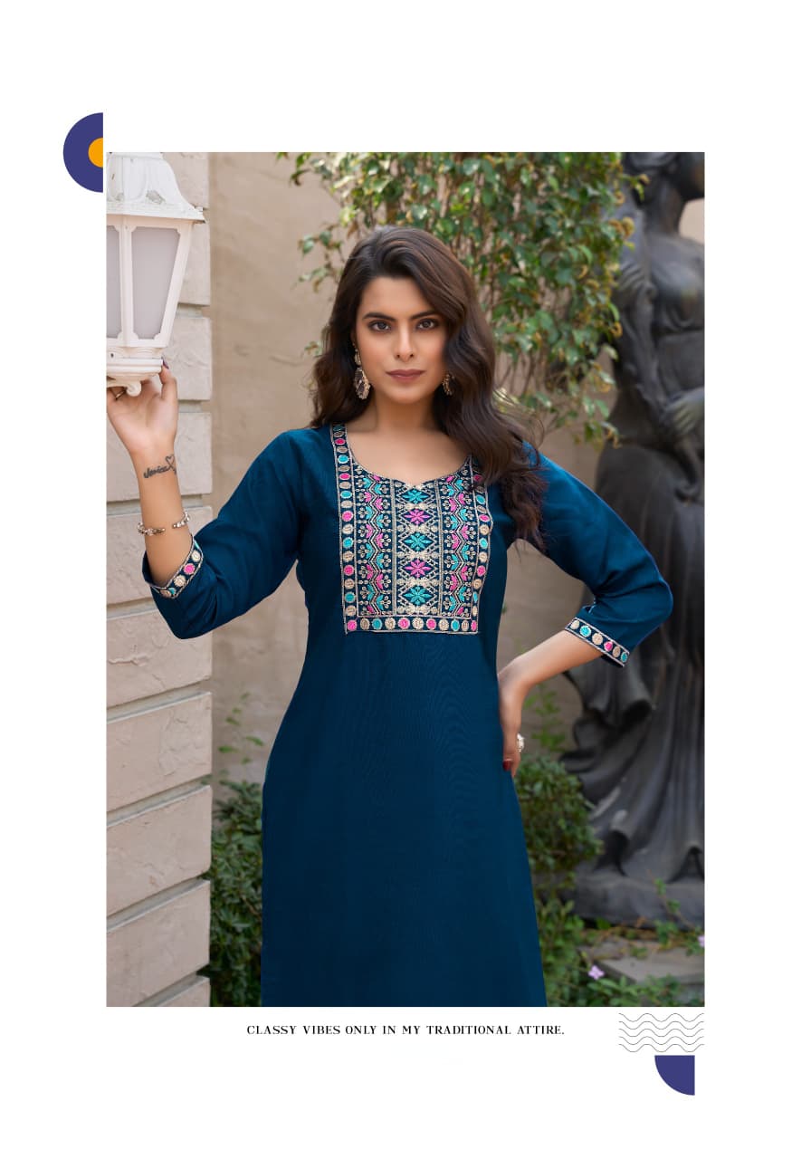 Elegant Maroon Cotton Kurti with Embroidered Neckline – Single Piece Top